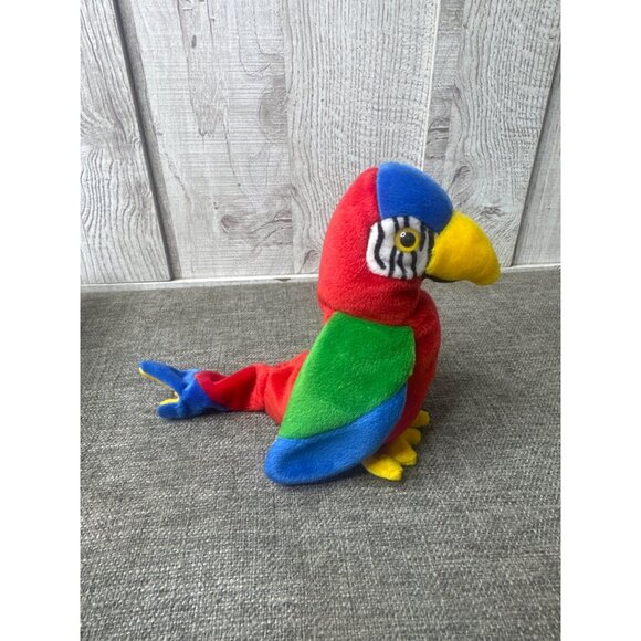 Ty Beanie Baby Jabber Parrot Plush Toy 1997 Multicolor - Picture 3 of 8
